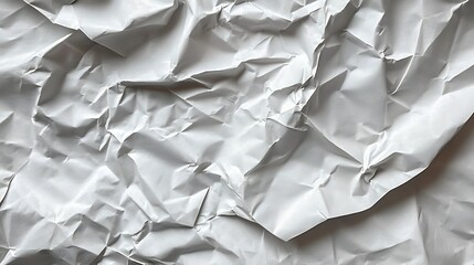 Obraz premium Crumpled White Paper Texture (2)