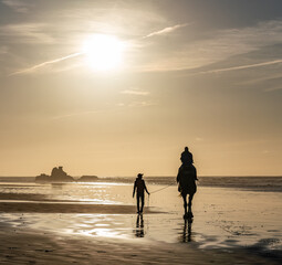 Views around Essaouira a port town in Morocco Sunset