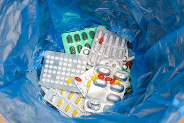 The pills are in the trash. Refusal of medicines.