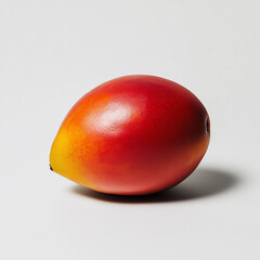 red apple isolated on white