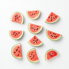 watermelon slice isolated on white background