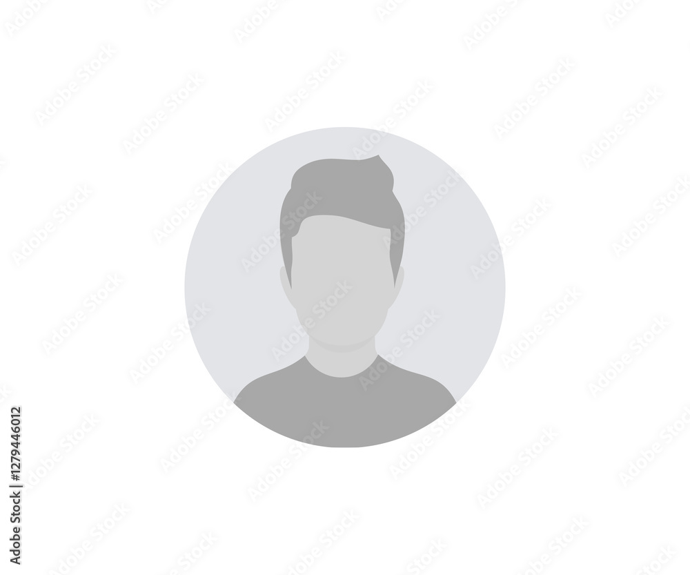 Aufkleber avatar of a man icon. silhouette male. profiles of abstract people. unknown or anonymous person vect