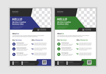 Corporate business flyer template design, modern business flyer template,  perfect for creative professional business and editable vector template Design.