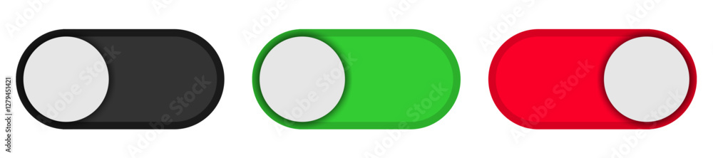 Poster on off switch toggle button