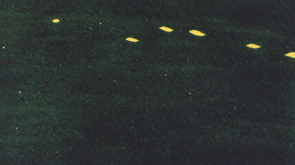 Mysterious glowing objects in dark night sky captured with long exposure