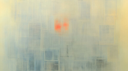 Obraz premium Abstract composition with blurred textures and central red gradient on a light background