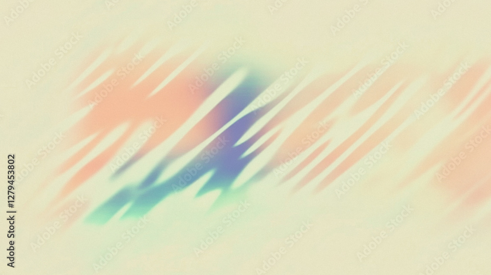 Poster soft pastel abstract blurred wave pattern with gradient hues