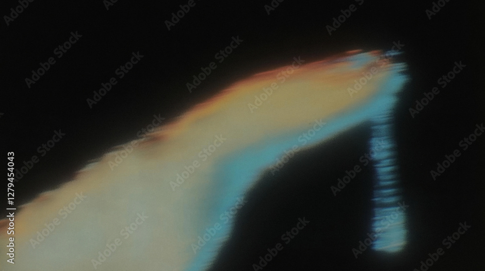 Poster abstract color splash with gradient lines and textures on dark background