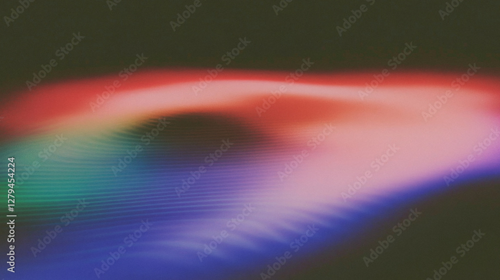 Poster abstract colorful wave light pattern with smooth gradients in motion