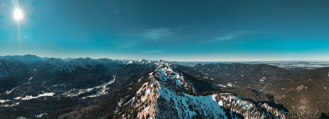 Mountain range in the Bavarian Alps