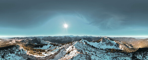 Mountain range in the Bavarian Alps