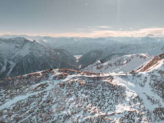 Mountain range in the Bavarian Alps