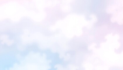 A fluffy, cloud-like pastel gradient background with gentle swirls of baby blue and soft pink, perfect for UI backgrounds, mobile app interfaces, and meditation or wellness-related designs.