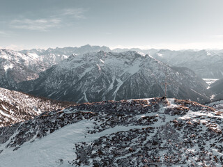 Mountain range in the Bavarian Alps