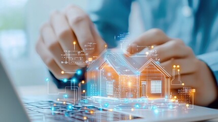 Close up of a home automation specialist wiring a smart lighting system, ensuring seamless integration with voice controls