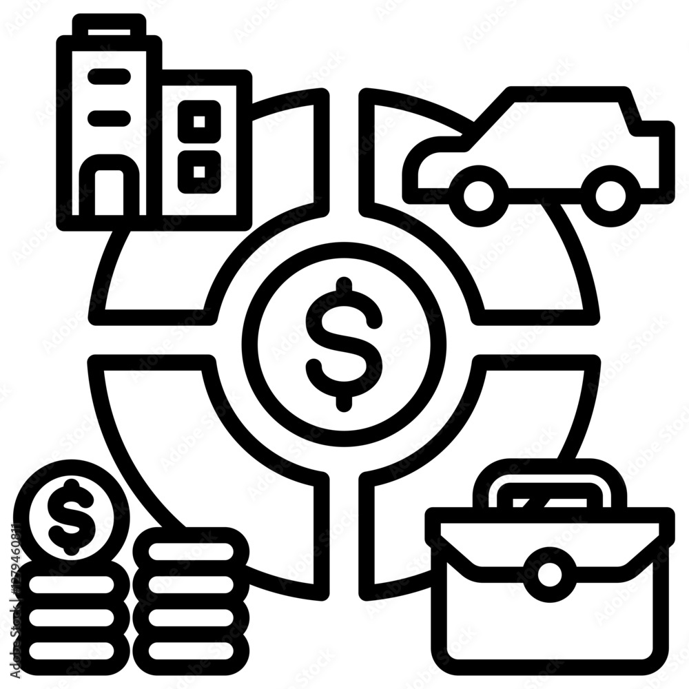 Poster Fixed Asset Icon