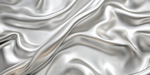 Fototapeta premium Silver Fabric Drape Texture (1)