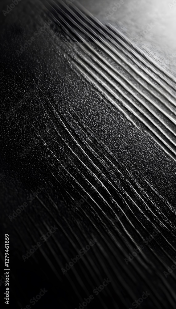 Poster diagonal lines of contrasting textures on a dark surface