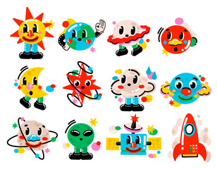 Happy Galaxy: Fun Planet Illustrations