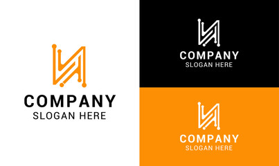 N and T letters logo design, tech and software business logo design