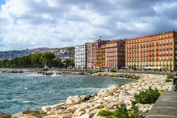 Naples sea side, Campania, Italy, Europe