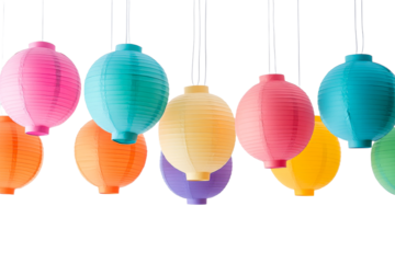 Colorful lanterns brighten up any festive event