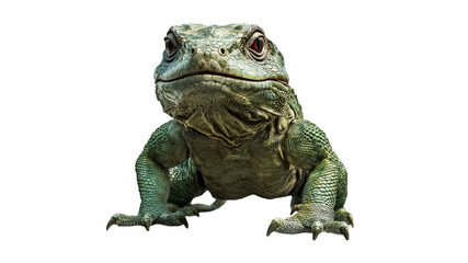 Obraz premium Close view of a unique lizard displaying features