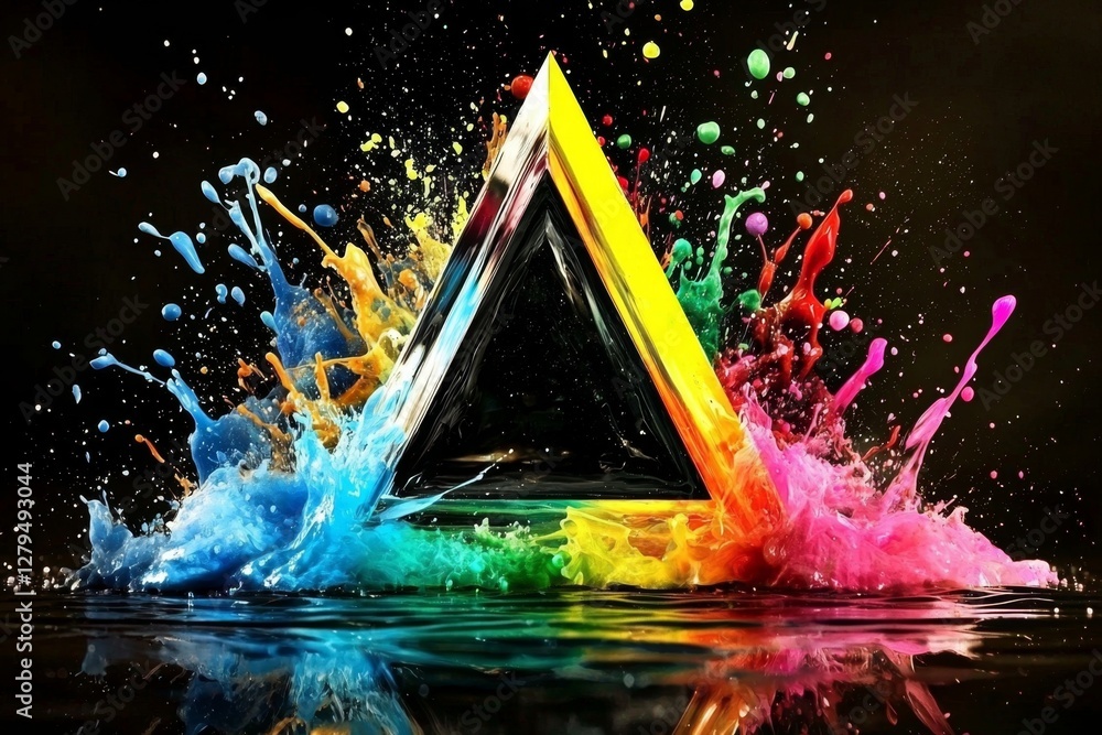 Aufkleber this artistic composition highlights the dynamic movement of paint in an abstract setting.