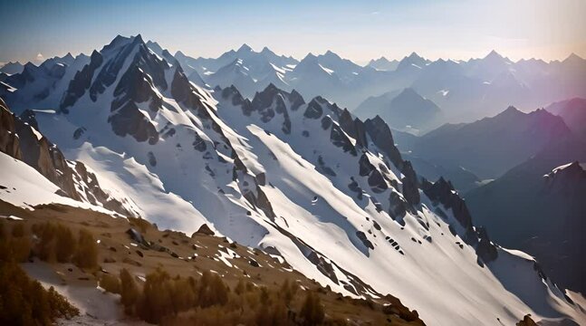 Majestic Snow-Capped Mountains | Breathtaking Alpine Scenery & Adventure