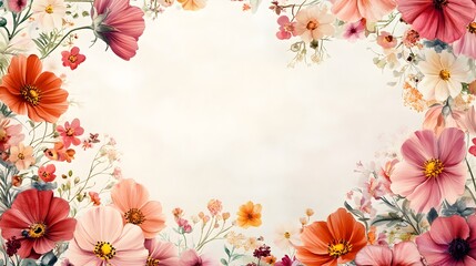floral background with flowers