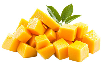 Fresh mango cubes for a tasty snack