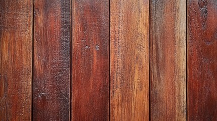 Fototapeta premium Close-up of rustic wooden planks with rich brown tones and natural grain patterns