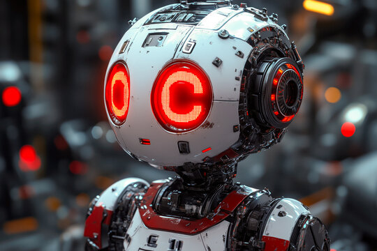 Advanced robot with an illuminated numeric panel