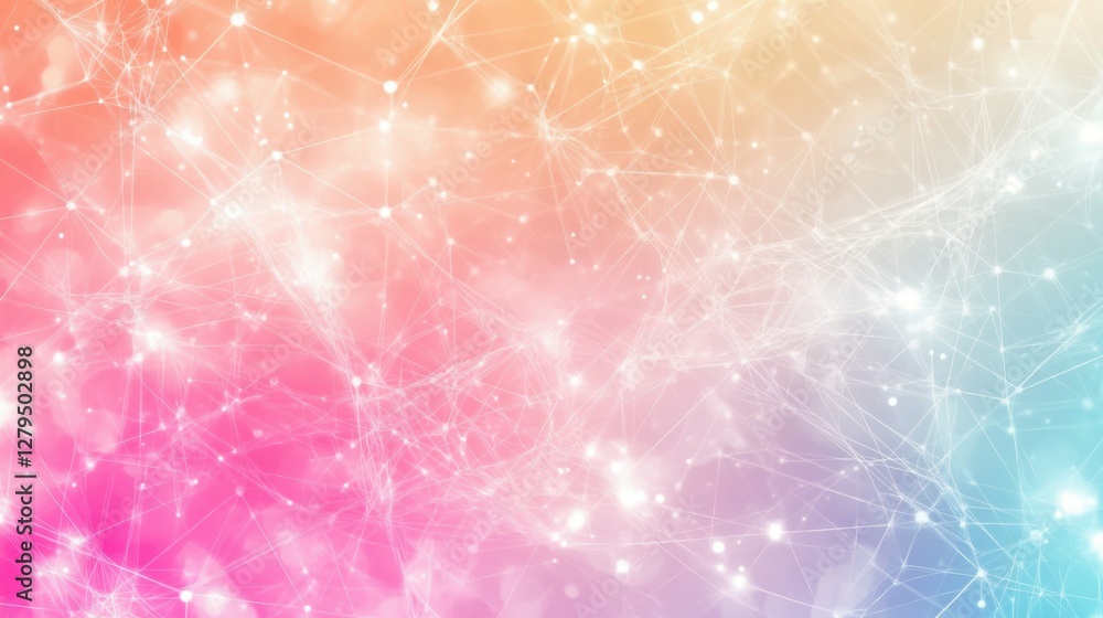 Poster network background with plexus line geometric pattern. abstract banner illustration for website. mac
