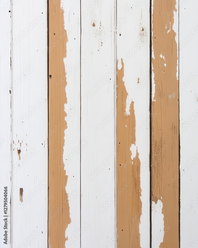 Poster peeled layers of painted wood revealing decades of history, adding depth and intrigue while keeping 