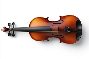 Fototapeta premium Classic viola showcased on a white background