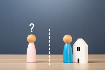 Unfair division of property after divorce. The husband keeps the house, the wife is left with...