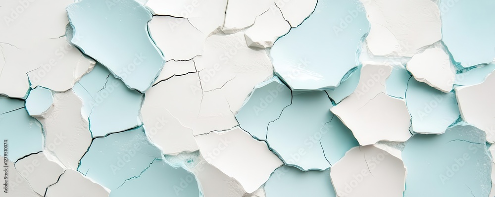Aufkleber a unique branding space is created by compressed layers of broken ceramics fused with metallic resin