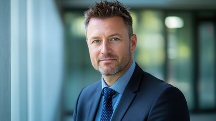 Fototapeta premium Portrait of a Confident Businessman