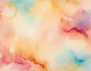 Obraz premium Watercolour hand painting colourful abstract background with paper textureAdobe Illustrator Artwork