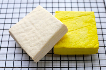 Soy tofu cubes, Tofu soy bean curd