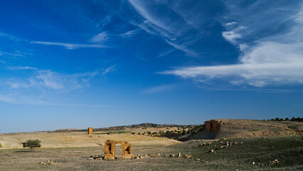l'area archeologica dell'antico presidio militare romano di Ammaedara nei pressi della cittadina di...