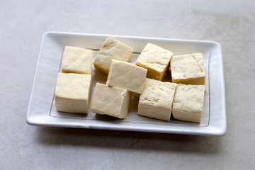 Soy tofu cubes, Tofu soy bean curd