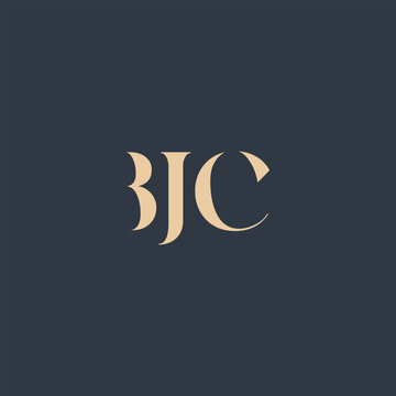BJC abstract letter logo design. This logo is designed by three abstract letters.
