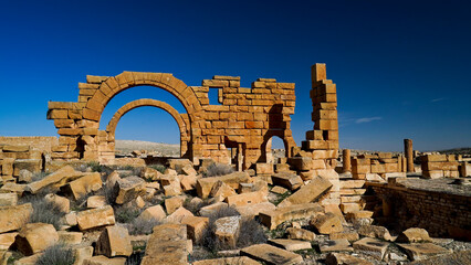 l'area archeologica dell'antico presidio militare romano di Ammaedara nei pressi della cittadina di...