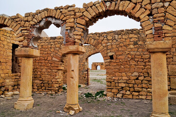 l'area archeologica dell'antico presidio militare romano di Ammaedara nei pressi della cittadina di...