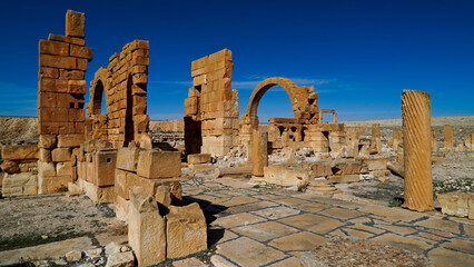 l'area archeologica dell'antico presidio militare romano di Ammaedara nei pressi della cittadina di...