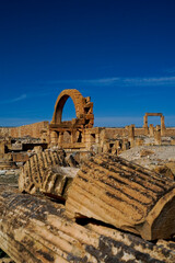 l'area archeologica dell'antico presidio militare romano di Ammaedara nei pressi della cittadina di...