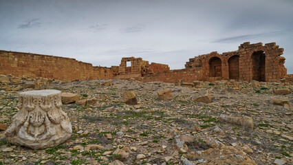 l'area archeologica dell'antico presidio militare romano di Ammaedara nei pressi della cittadina di...