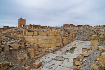 l'area archeologica dell'antico presidio militare romano di Ammaedara nei pressi della cittadina di...